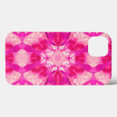 明るい赤紫色とパステルピンク絞り染めパターン Case-Mate iPhoneケース (裏面 (横))