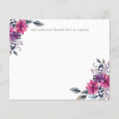 明るい赤紫色の夢は日付の予算を保存 (裏面)