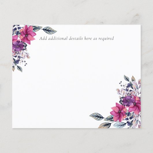 明るい赤紫色の夢は日付の予算を保存 (裏面)