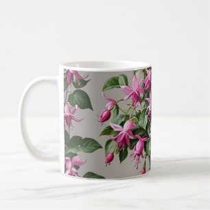 明るい赤紫色の花 コーヒーマグカップ