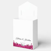 明るい赤紫色の蘭を白結婚色に感謝 –  フェイバーボックス (オープン)