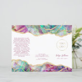 明るい赤紫色アクアマリンopalデザインパンフレット (スタンド正面)