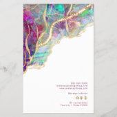 明るい赤紫色アクアマリンopalデザイン価格表 チラシ (裏面)