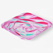 明るい赤紫色アクア紙プレート ペーパープレート (傾斜あり)