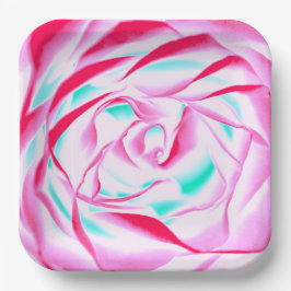 明るい赤紫色アクア紙プレート ペーパープレート