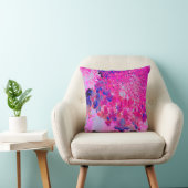 明るい赤紫色エレガントとダークブルーライムライトアジサイ クッション (椅子)