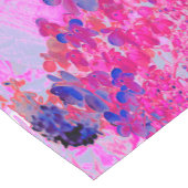 明るい赤紫色エレガントとダークブルーライムライトアジサイ ショートテーブルランナー (コーナー)