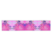 明るい赤紫色エレガントとダークブルーライムライトアジサイ ショートテーブルランナー (横)