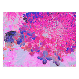 明るい赤紫色エレガントとダークブルーライムライトアジサイ テーブルクロス