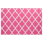 明るい赤紫色クローバータイルパターン ファブリック (ファットクウォーター)