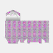 明るい赤紫色シルバーフェイスボックス フェイバーボックス (折り畳みなし)