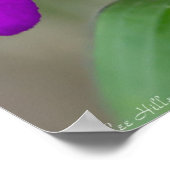 明るい赤紫色スパイダーワーツツインズワイルドフラワーポスター ポスター (角)