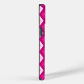 明るい赤紫色ダイヤモンドパターン Case-Mate iPhoneケース (裏面 / 右)