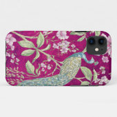 明るい赤紫色チノワセリーピーコックフローラ Case-Mate iPhoneケース (裏面(横))