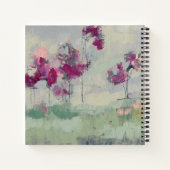 明るい赤紫色ツリーン ノートブック (裏面)