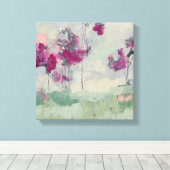 明るい赤紫色トレリン キャンバスプリント (インサイチュ (ウッドフロア))