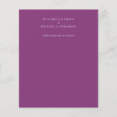 明るい赤紫色ドリームサンキューフォト結婚ズ (裏面)