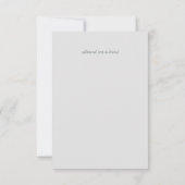 明るい赤紫色ドリームス結婚式招待状と環境スモール (裏面)