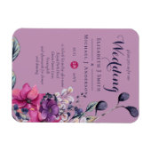 明るい赤紫色ドリームズコーディネート深いピンク マグネット (横)