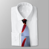 明るい赤紫色ハミングバード花 ネクタイ (タイ)