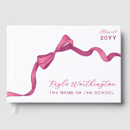 明るい赤紫色バラピンクボウ写真卒業なし ゲストブック