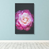 明るい赤紫色バラ キャンバスプリント (インサイチュ (ウッドフロア))