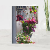 明るい赤紫色パーソナライズされた40結婚周年 カード (正面)