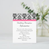 明るい赤紫色ビクトリアンピンクとホワイトダマスク (スタンド正面)