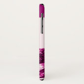 明るい赤紫色ピンクのバラと子猫,白の紫 Case-Mate iPhoneケース (裏面/左)