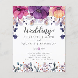 明るい赤紫色ピンクオレンジジンジャーウェディング予算