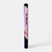 明るい赤紫色ピンクオーキッド iPhone 16ケース (左側面)