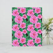 明るい赤紫色ピンクカメリアスジェイドグリーン離れズ (スタンド正面)