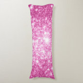 明るい赤紫色ピンクスター ボディピロー (正面縦)