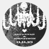 明るい赤紫色ピンクセレクトカラーヴィンテージシャンデリア ラウンドシール (正面)