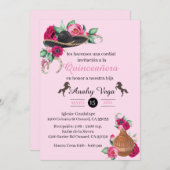 明るい赤紫色ピンクチャラ招待状素朴シャーロウェスト セーブザデート (正面/裏面)