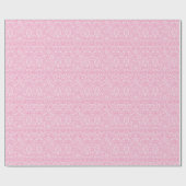 明るい赤紫色ピンクパイナップルビクトリアンヴィンテージダム ラッピングペーパー (フラット)