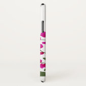 明るい赤紫色ピンクブーゲンビレアモノグラムケース Case-Mate iPhoneケース (裏面/右)