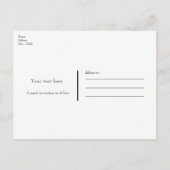 明るい赤紫色ピンクリボン&ダイヤモンド日付の保存 案内ポストカード (裏面)