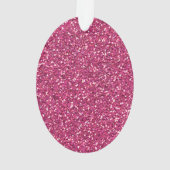 明るい赤紫色ピンク保クCalm Have Your Text オーナメント (裏面)