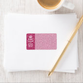 明るい赤紫色ピンク保クCalm Have Your Text ラベル (インサイチュ)