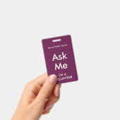 明るい赤紫色ピ頼ンクMEバッジ バッジ (手持ち)