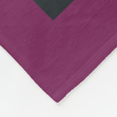 明るい赤紫色ファミリーメモリーズ9枚のフォトコラージュ フリースブランケット (角)