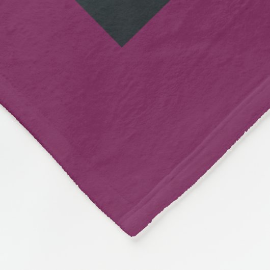 明るい赤紫色ファミリーメモリーズ9枚のフォトコラージュ フリースブランケット (角)