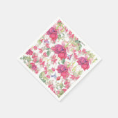 明るい赤紫色ファンタジー スタンダードカクテルナプキン (角)