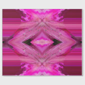 明るい赤紫色ファンタジー ラッピングペーパー (フラット)