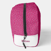 明るい赤紫色フェイク化粧品バッグ ドップキット (右)