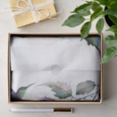 明るい赤紫色フラワーハミングバードウォーター色 薄葉紙 (ギフト)