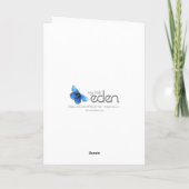 明るい赤紫色フローラパープルピンクフレンドバースデーカード カード (裏面)