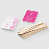 明るい赤紫色フローラ庭園の結婚式プログラム ハンドファン (組立なし)