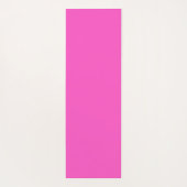 明るい赤紫色ブライトピンクビジネスロゴ名Instagram ヨガマット (裏面)